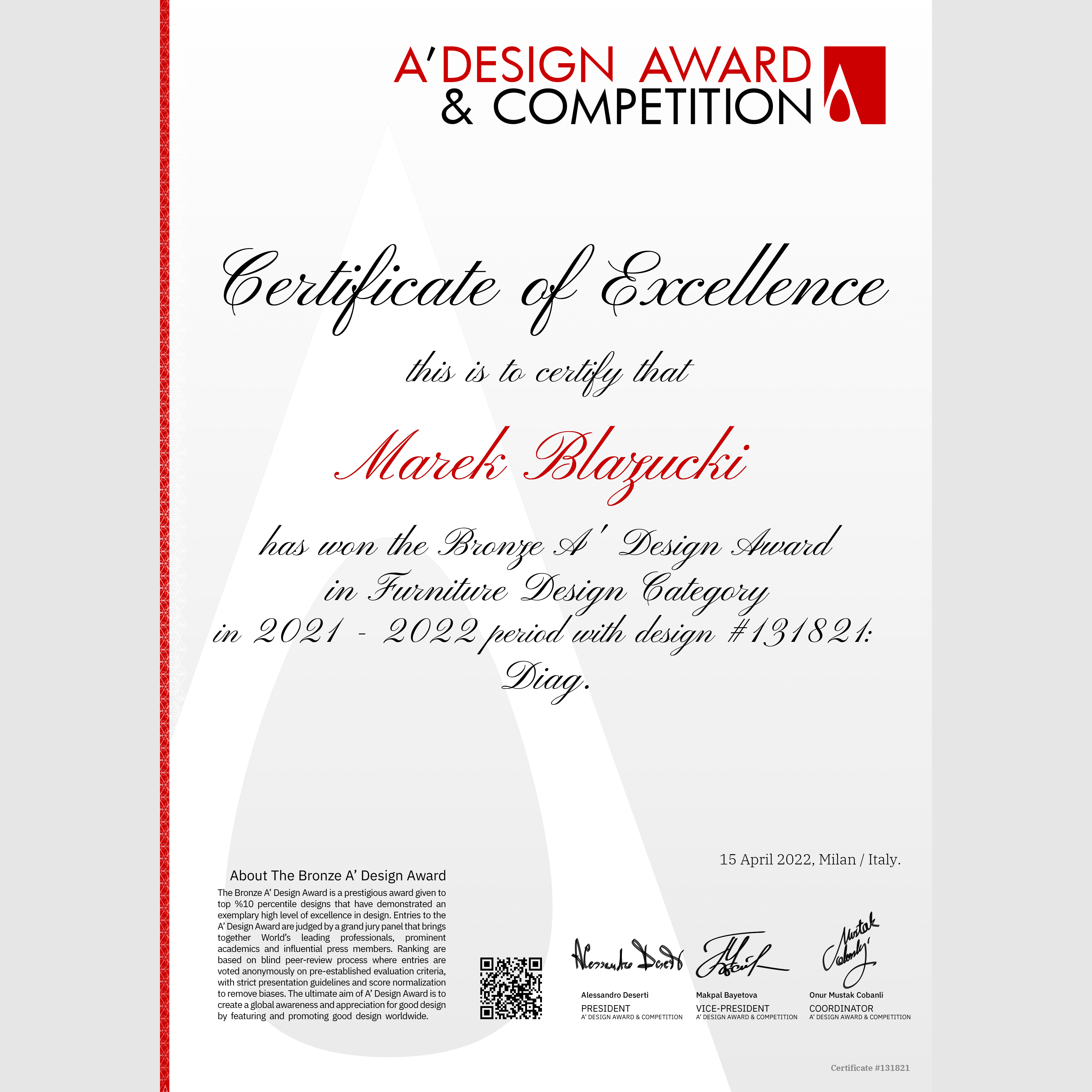 A-design_certyfikat